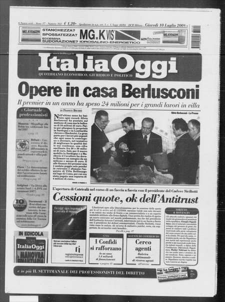 Italia oggi : quotidiano di economia finanza e politica